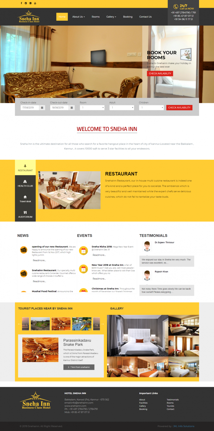 Sneha Inn Hotel Kannur