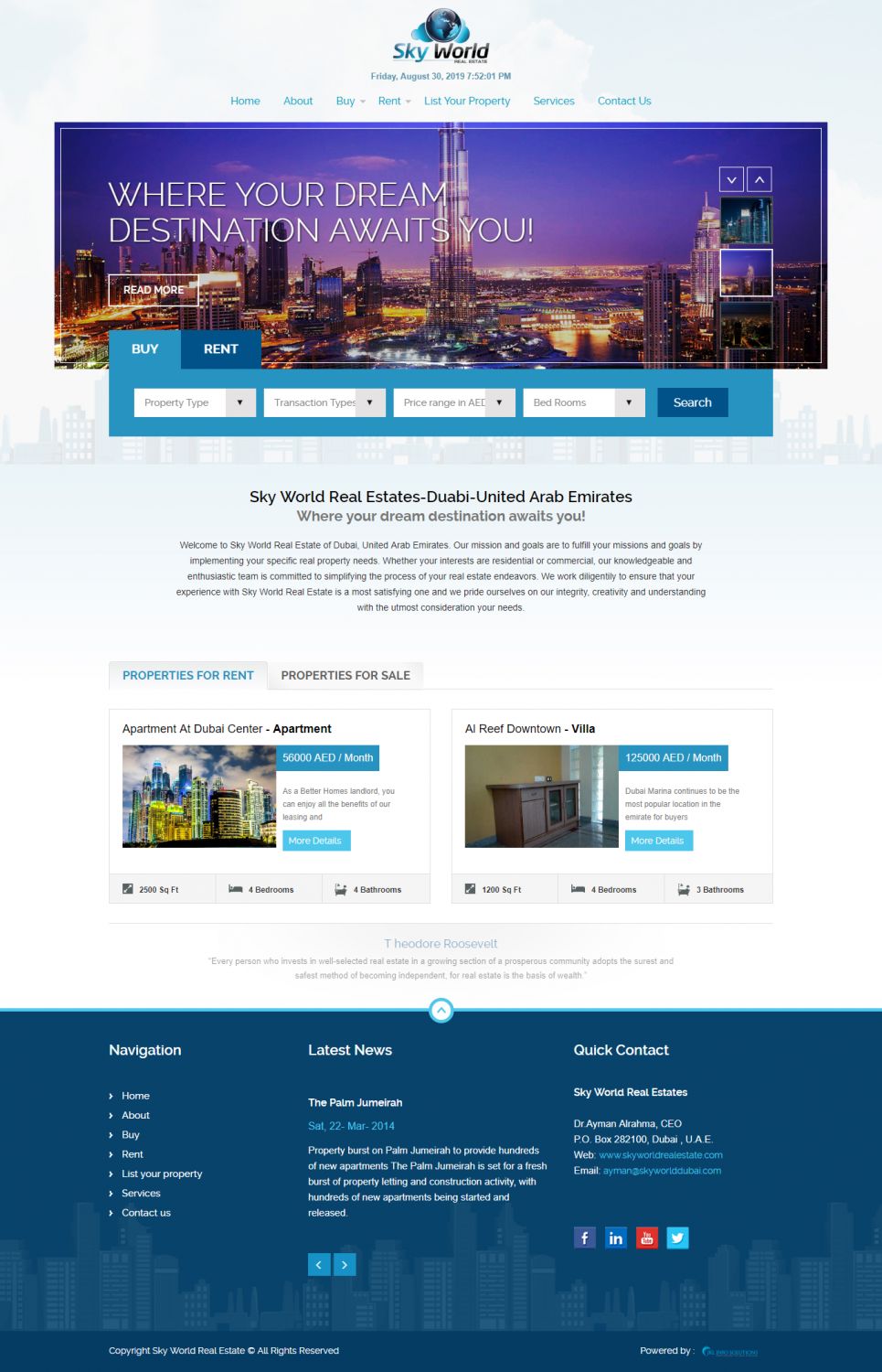 Sky World Real Estates-Duabi
